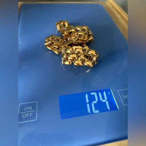 Heavy 124g Vintage AFJ Gold-Tone Panther Link Collar Necklace Bold Runway Choker - Picture 12 of 12